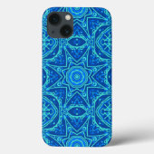 Abstract Waterverf Patroon - Denim Blue Case-Mate iPhone Case (Achterkant)