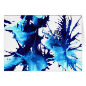 Abstract waterverf splash blue (Voorkant Horizontaal)