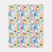Abstract Waterverf vormpatroon Fleece Deken (Voorkant)