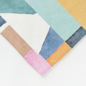 Abstract Waterverf vormpatroon Fleece Deken (Hoek)