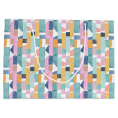 Abstract Waterverf vormpatroon Groot Cadeauzakje (Achterkant)