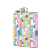 Abstract Waterverf vormpatroon Heupfles (Links)