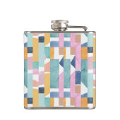 Abstract Waterverf vormpatroon Heupfles (Achterkant)