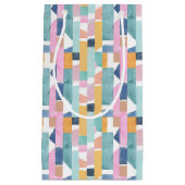 Abstract Waterverf vormpatroon Klein Cadeauzakje (Voorkant)
