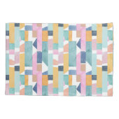 Abstract Waterverf vormpatroon Kussensloop (Achterkant-Links)