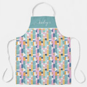 Abstract Waterverf vormpatroon Schort (Voorkant)