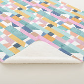 Abstract Waterverf vormpatroon Sherpa Deken (3/4)