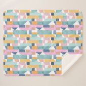 Abstract Waterverf vormpatroon Sherpa Deken (Voorkant (horizontaal))