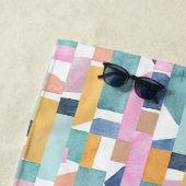 Abstract Waterverf vormpatroon Strandlaken (In situ)