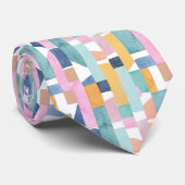 Abstract Waterverf vormpatroon Stropdas (Opgerold)