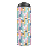 Abstract Waterverf vormpatroon Thermosbeker (Voorkant)