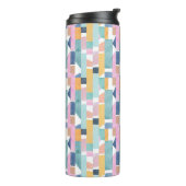 Abstract Waterverf vormpatroon Thermosbeker (Gedraaid links)