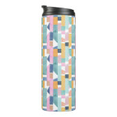 Abstract Waterverf vormpatroon Thermosbeker (Geroteerd rechts)