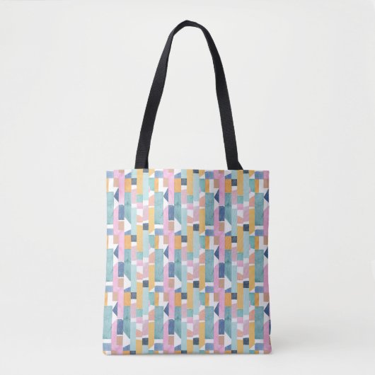 Abstract Waterverf vormpatroon Tote Bag (Voorkant)
