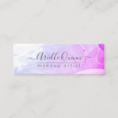 Abstract Waterverf Vormt textuurscript Mini Visitekaartje (Voorkant)