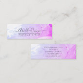 Abstract Waterverf Vormt textuurscript Mini Visitekaartje (Voorkant / Achterkant)