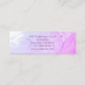 Abstract Waterverf Vormt textuurscript Mini Visitekaartje (Achterkant)