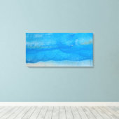 Abstract waterverfpatroon canvas afdruk (Insitu (Houten vloer))