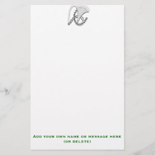 Abstract waterwiel briefpapier