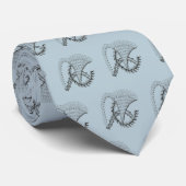 Abstract waterwiel Stropdas tandwiel (Opgerold)