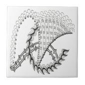 Abstract waterwiel tegeltje (Voorkant)