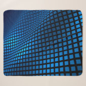 Abstract wave design blue sherpa deken (Voorkant (horizontaal))