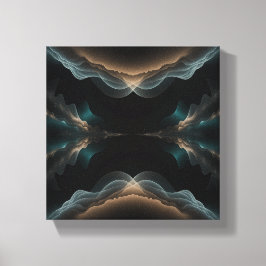 Abstract Wave Energy Canvas Art