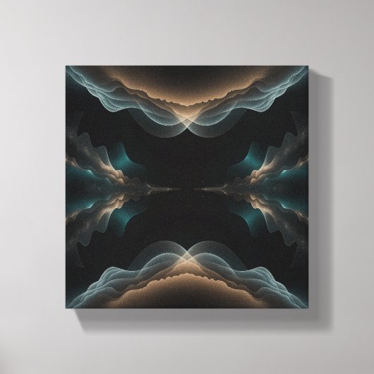Abstract Wave Energy Canvas Art (Voorkant)