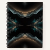 Abstract Wave Energy Spiral Notebook Notitieboek (Voorkant)