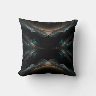 Abstract Wave Energy Throw Pillow Kussen