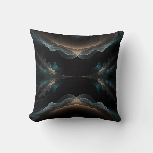 Abstract Wave Energy Throw Pillow Kussen (Voorkant)