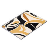 Abstract wave pattern on beige. Vintage I Notitieboek (Linkerzijde)