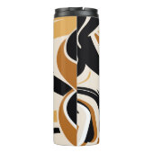 Abstract wave pattern on beige. Vintage I Thermosbeker (Achterkant)