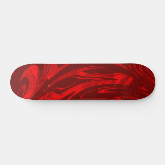 Abstract Wave Red Bourgogne Persoonlijk Skateboard (Horizontaal)