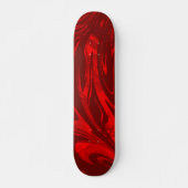 Abstract Wave Red Bourgogne Persoonlijk Skateboard (Voorkant)