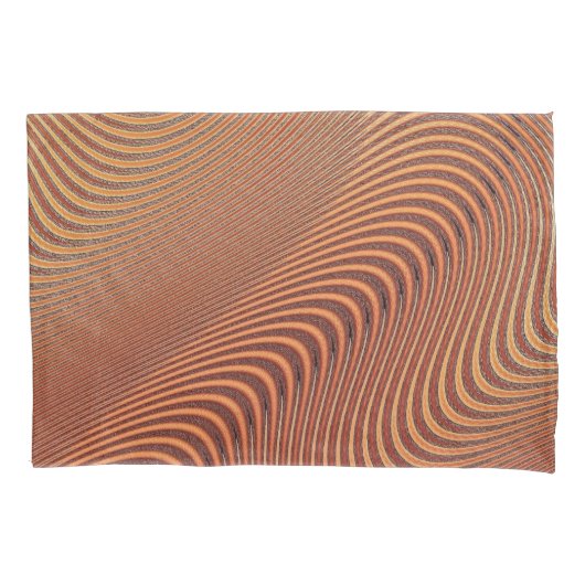 Abstract Waves Art Pillow Hoesje Kussensloop (Voorkant)