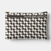 Abstract Waves Black and White with Text Etui (Voorkant)
