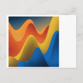 Abstract Waves Briefkaart (Voorkant)