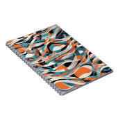 Abstract Waves Notitieboek – modern en dynamisch (Rechterzijde)