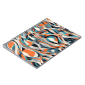 Abstract Waves Notitieboek – modern en dynamisch (Linkerzijde)