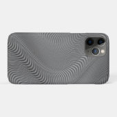 Abstract Wavy Grey Case-Mate iPhone Case (Achterkant (horizontaal))