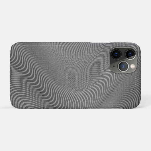 Abstract Wavy Grey Case-Mate iPhone Case (Achterkant (horizontaal))
