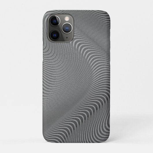 Abstract Wavy Grey Case-Mate iPhone Case (Achterkant)