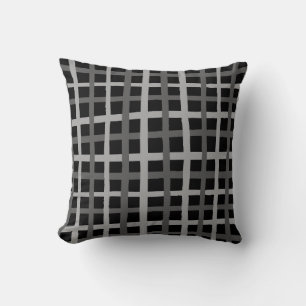 Abstract Wavy-rasterpatroon Kussen