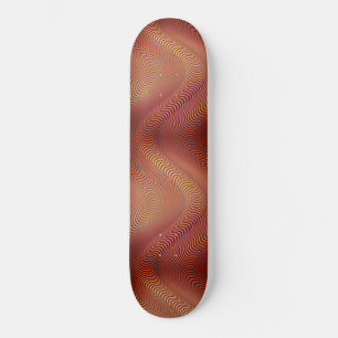 Abstract Wavy Skateboard