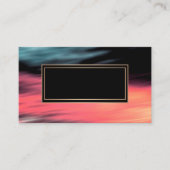 Abstract, wazig, koraal, grijs, rood, rood en zwar visitekaartje (Voorkant)