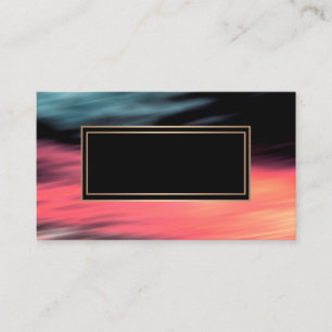 Abstract, wazig, koraal, grijs, rood, rood en zwar visitekaartje