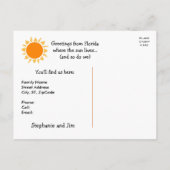 Abstract We verhuisden naar Florida Nieuw Adres Aankondigingskaart (Achterkant)