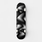 Abstract Weave in zwart-wit Skateboard (Voorkant)