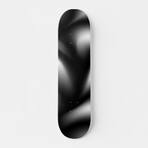Abstract Weave in zwart-wit Skateboard